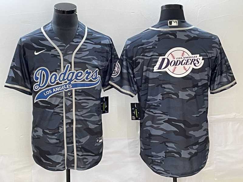 Men's Los Angeles Dodgers Gray Camo Team Big Logo Cool Base With Patch Stitched Baseball Jersey,We sell and wholesale Men's Los Angeles Dodgers Gray Camo Team Big Logo Cool Base With Patch Stitched Baseball Jersey on line form chian!